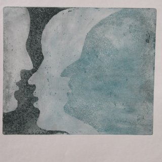 Trialog, akvatinta, 34,5x30 cm